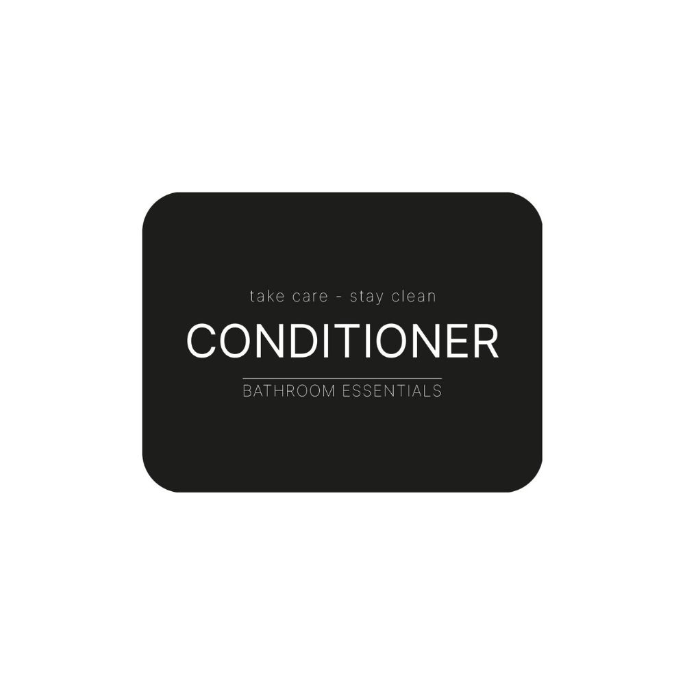 Tarraetiketti - Conditioner - Matta Musta