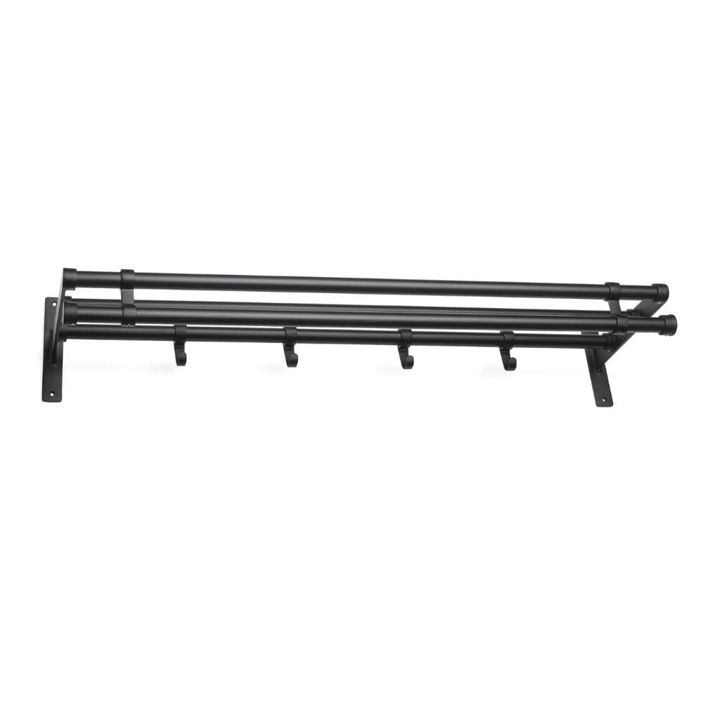 Hattuhylly Elegant Plus - 1000mm - Musta