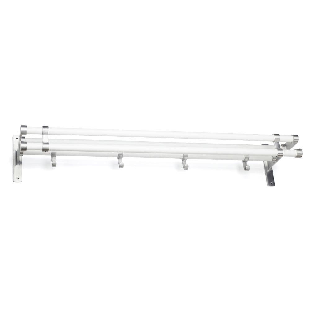 Hattuhylly Elegant Plus - 1000mm - Valkoinen/Alumiini