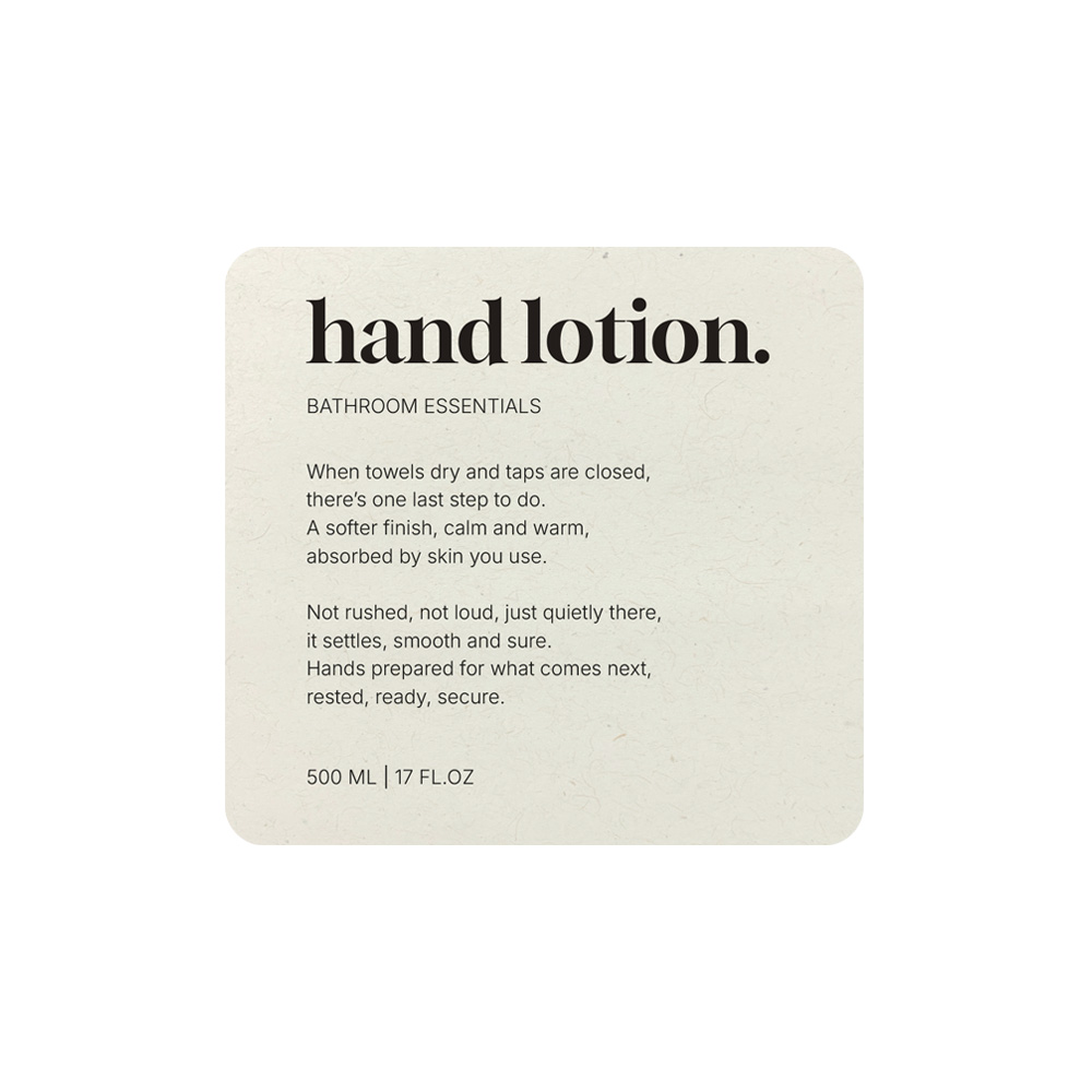 Tarraetiketti Premium - Hand Lotion - Beige