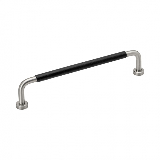 Vedin Lounge - 160mm - Ruostumaton Teräksen Ilme/Musta Nahka