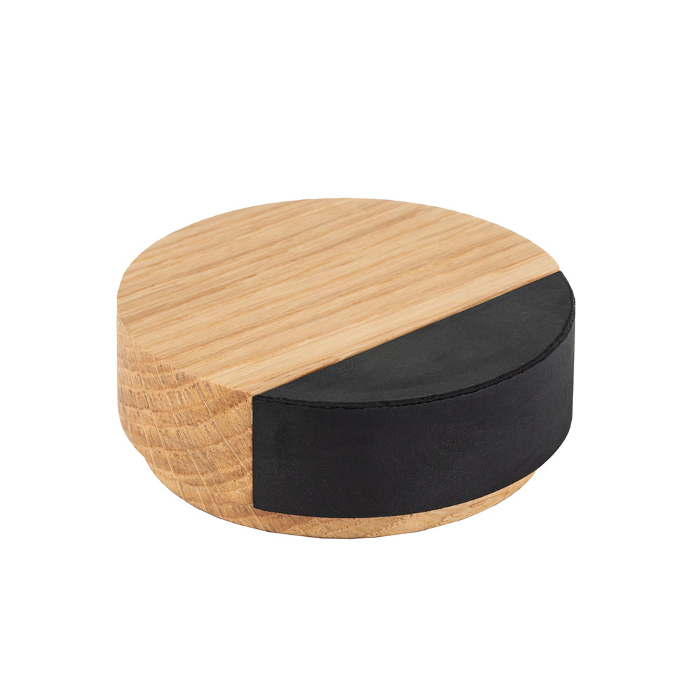 Ovenpysäytin Puk - 65mm - Tammi