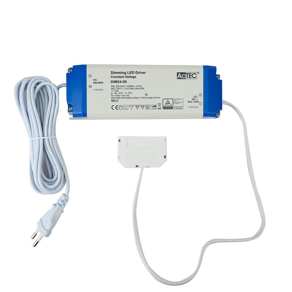 Muuntaja Triac - 24V / 50W - Himmennettävä