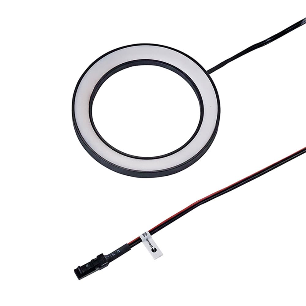 LED-kohdevalaisin Ringlight - Pinta-asennettava - Musta