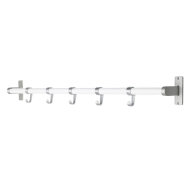 Koukkulista Elegant - 1000mm - Valkoinen/Alumiini