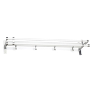 Hattuhylly Elegant Plus - 1000mm - Valkoinen/Alumiini