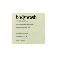 Tarraetiketti Premium - Body Wash - Beige