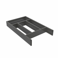 Aterinlaatikko Flex Basic - 500 (473mm) - Tummanharmaa