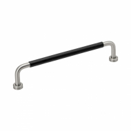 Vedin Lounge - 160mm - Ruostumaton Teräksen Ilme/Musta Nahka