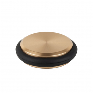 Ovenpysäytin Low - 68mm - Harjattu Messinki