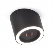  LED-Kohdevalaisin Unika - USB - Musta