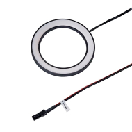 LED-kohdevalaisin Ringlight - Pinta-asennettava - Musta