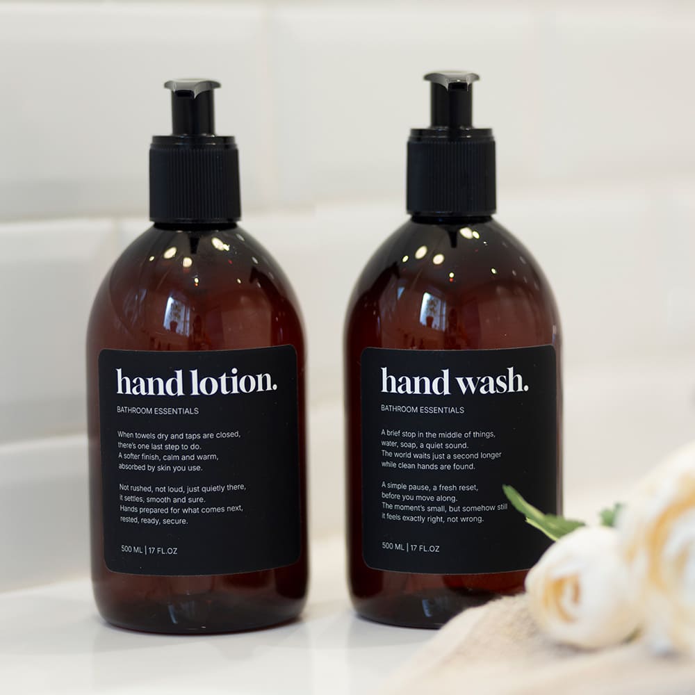 Tarraetiketti Premium - Shampoo- Matta Musta