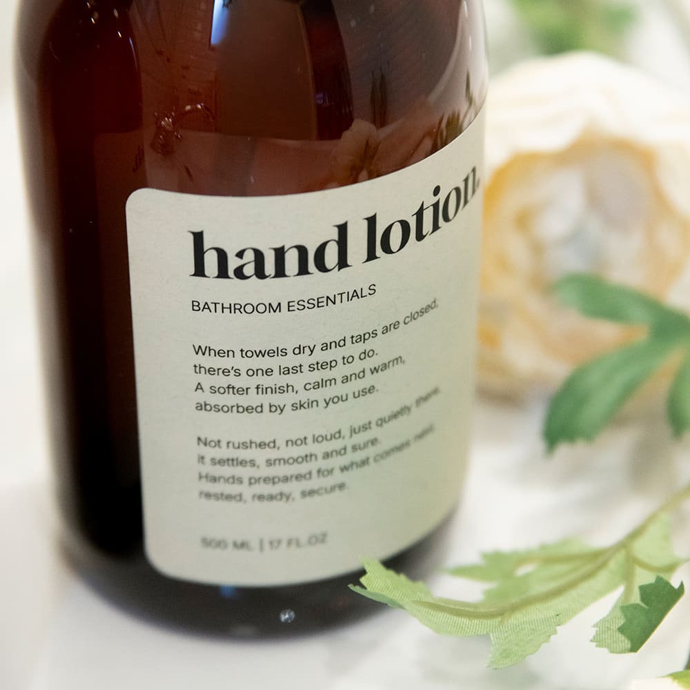 Tarraetiketti Premium - Body Wash - Beige