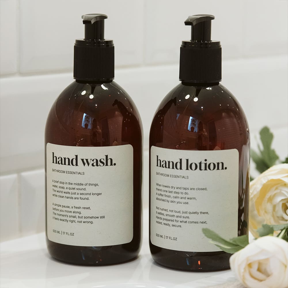 Tarraetiketti Premium - Shampoo - Beige