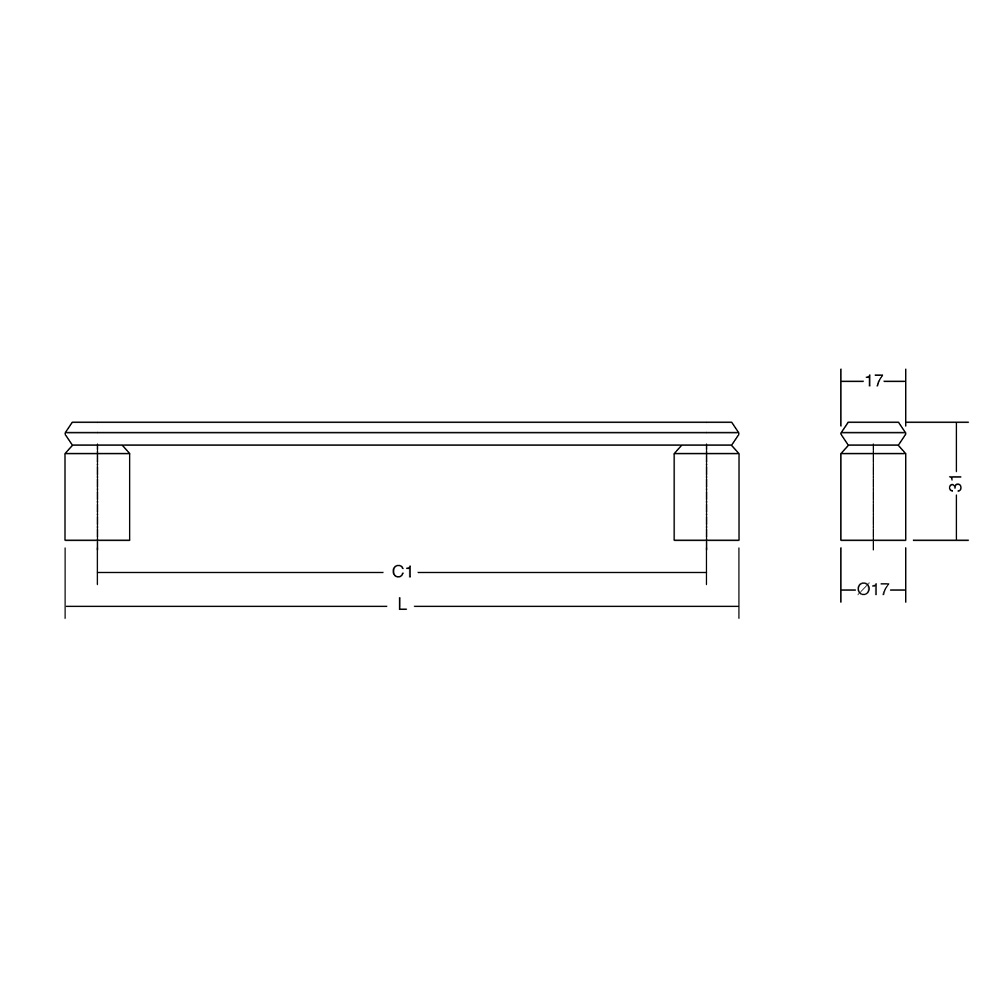 Vedin Fase cc160mm - Harjattu Pronssi