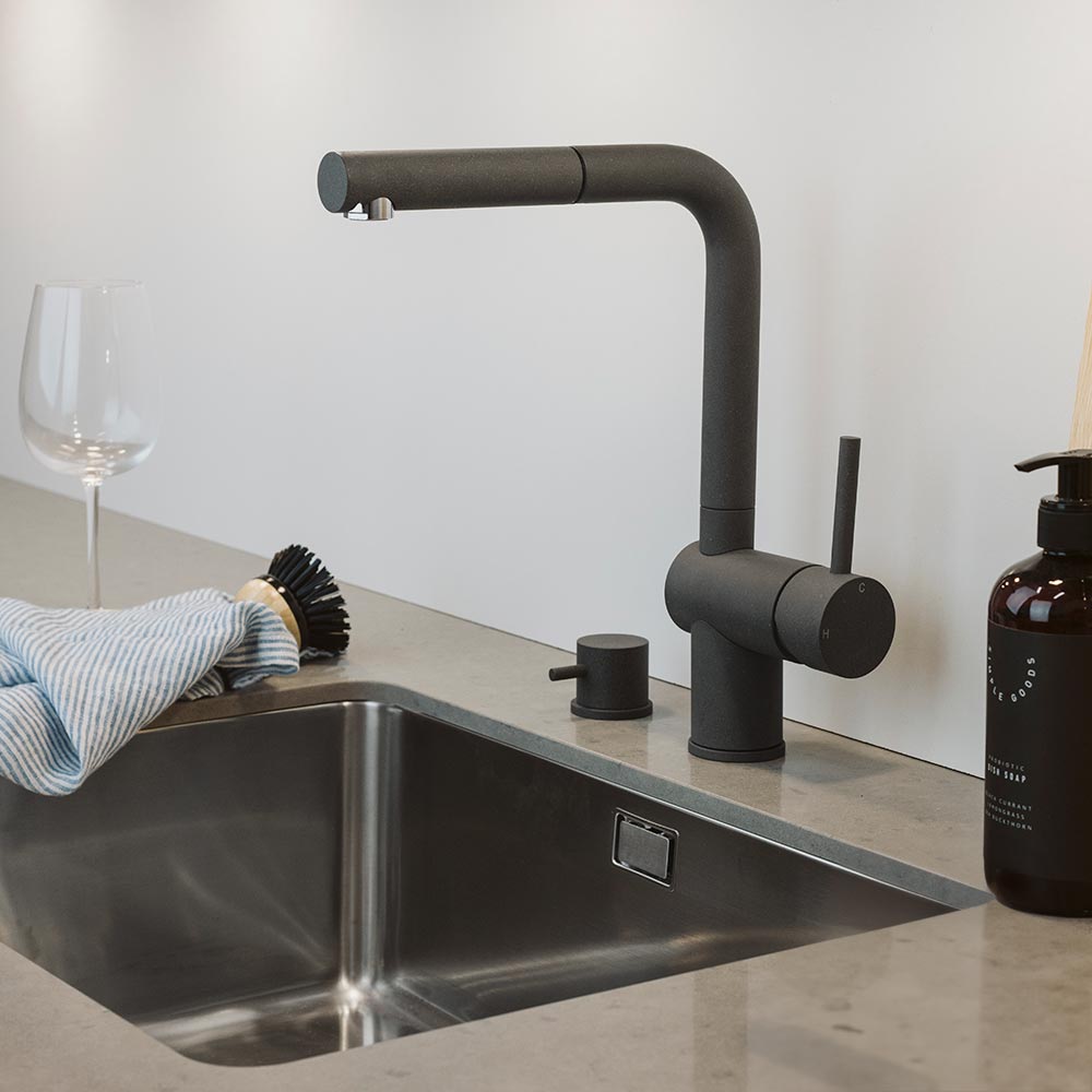 Astianpesukoneen sulkuventtiili - Silgranit Rockgrey