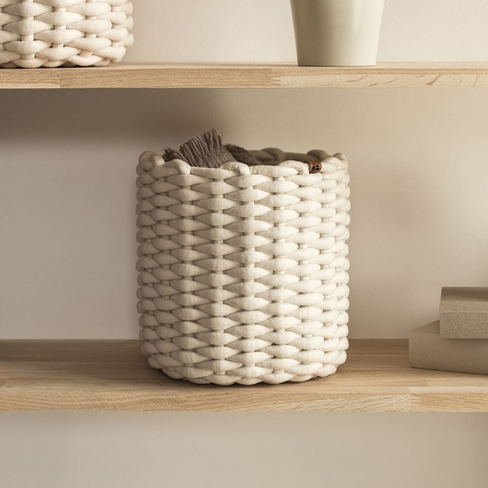 Pyöreä Kori - Off-white