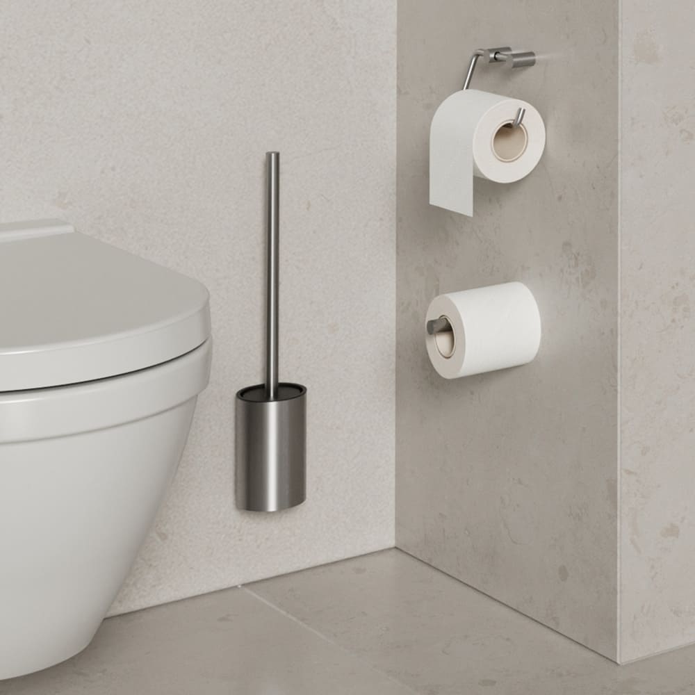 WC-harja Stay - Harjattu Ruostumaton Teräs