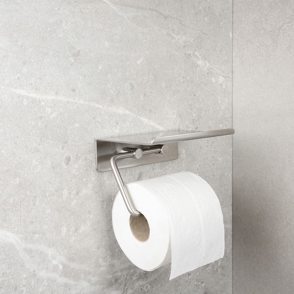 Base WC-paperiteline Hyllyllä - Harjattu Ruostumaton Teräs