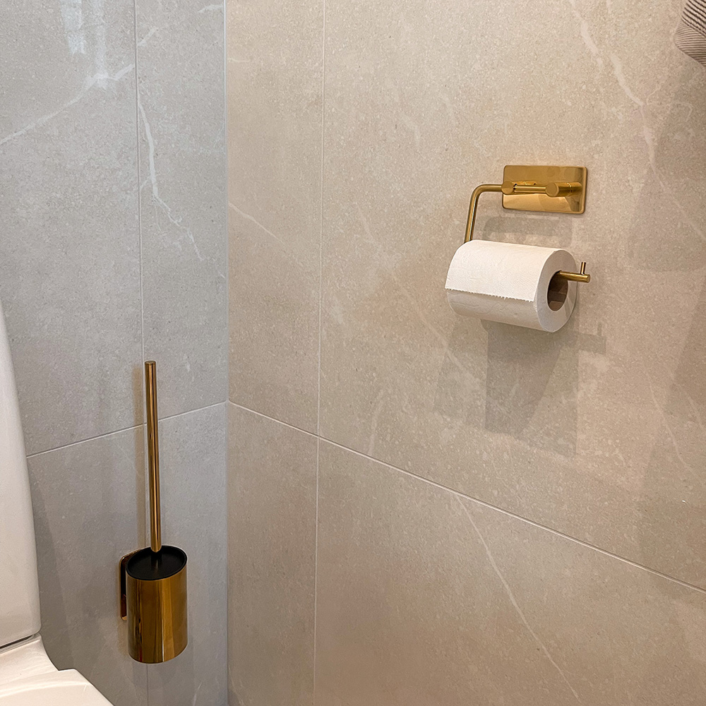 Solid WC-harja - Kiillotettu Messinki