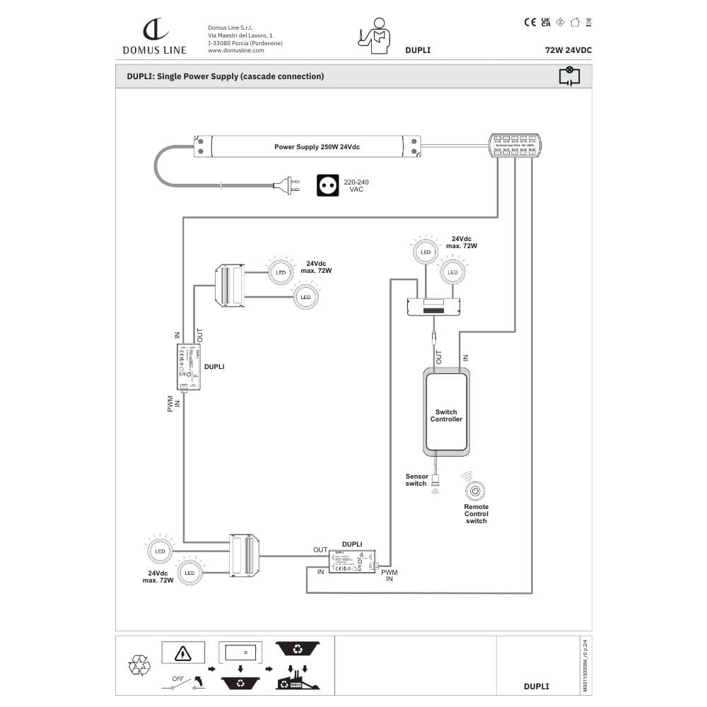 Dublikaattori Dupli - D-M - 24Vdc