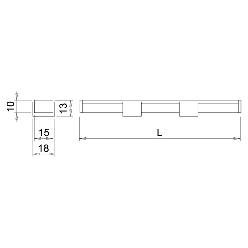 LED-Profiili Twig XA - 2000mm - Alumiini