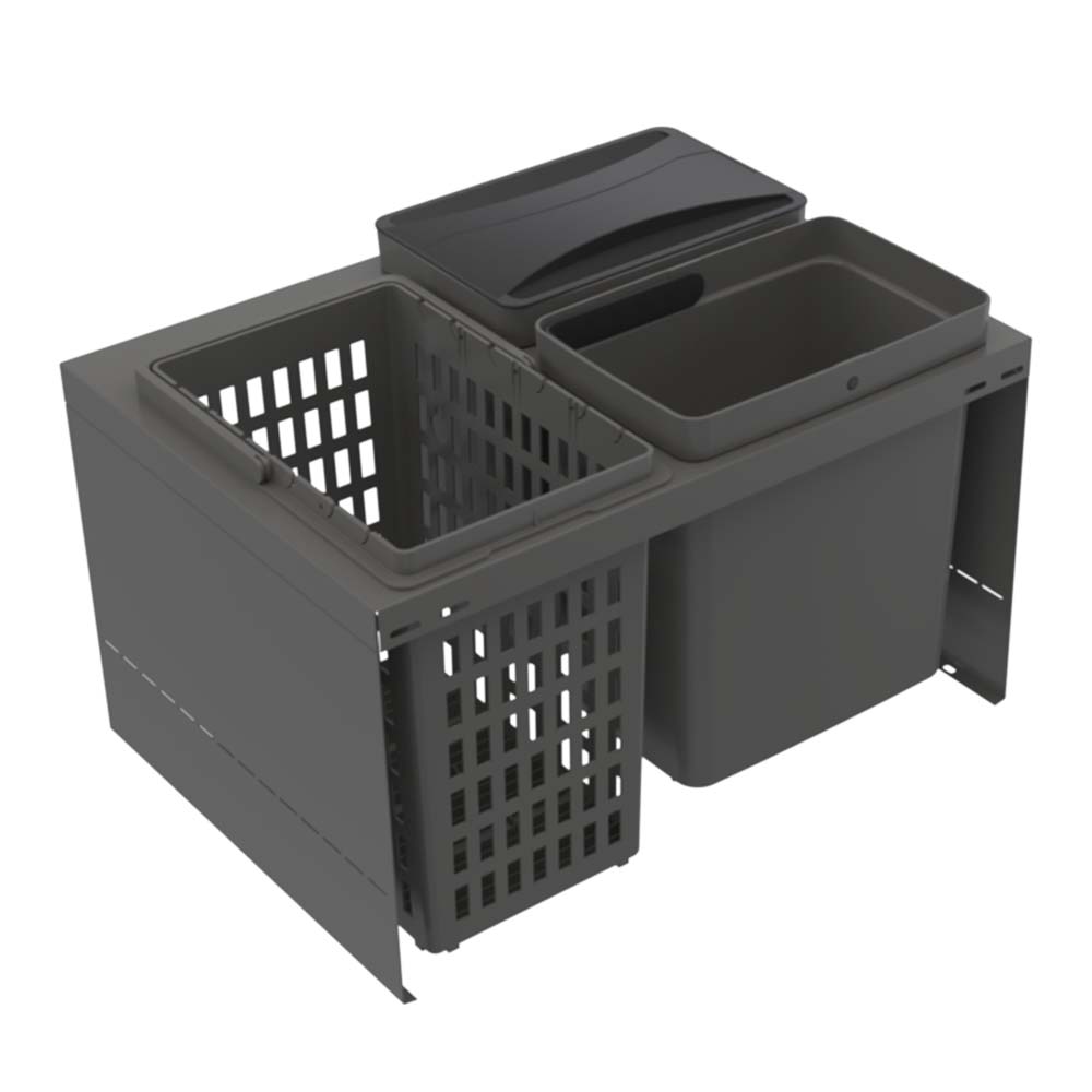 Kierrätys - Cube Compact Eco - Tummanharmaa