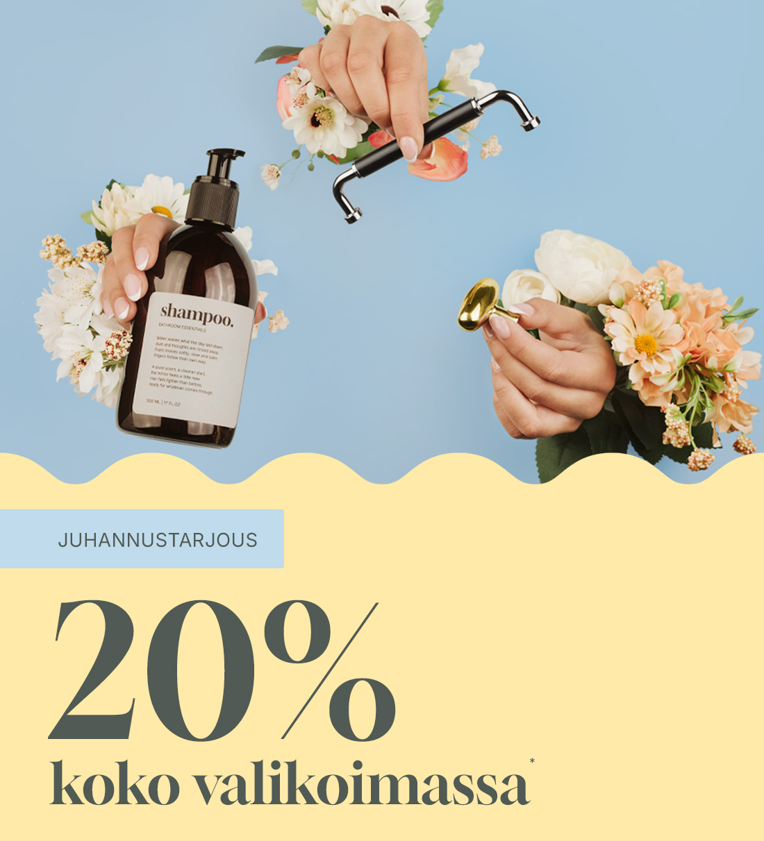 20% koko valikoimasta