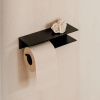 WC-paperitelineen Hold - Musta