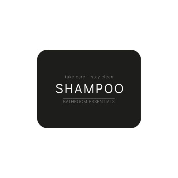 Tarraetiketti - Shampoo - Matta Musta