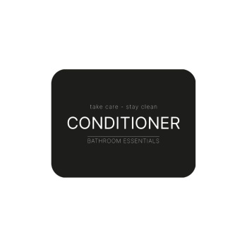 Tarraetiketti - Conditioner - Matta Musta