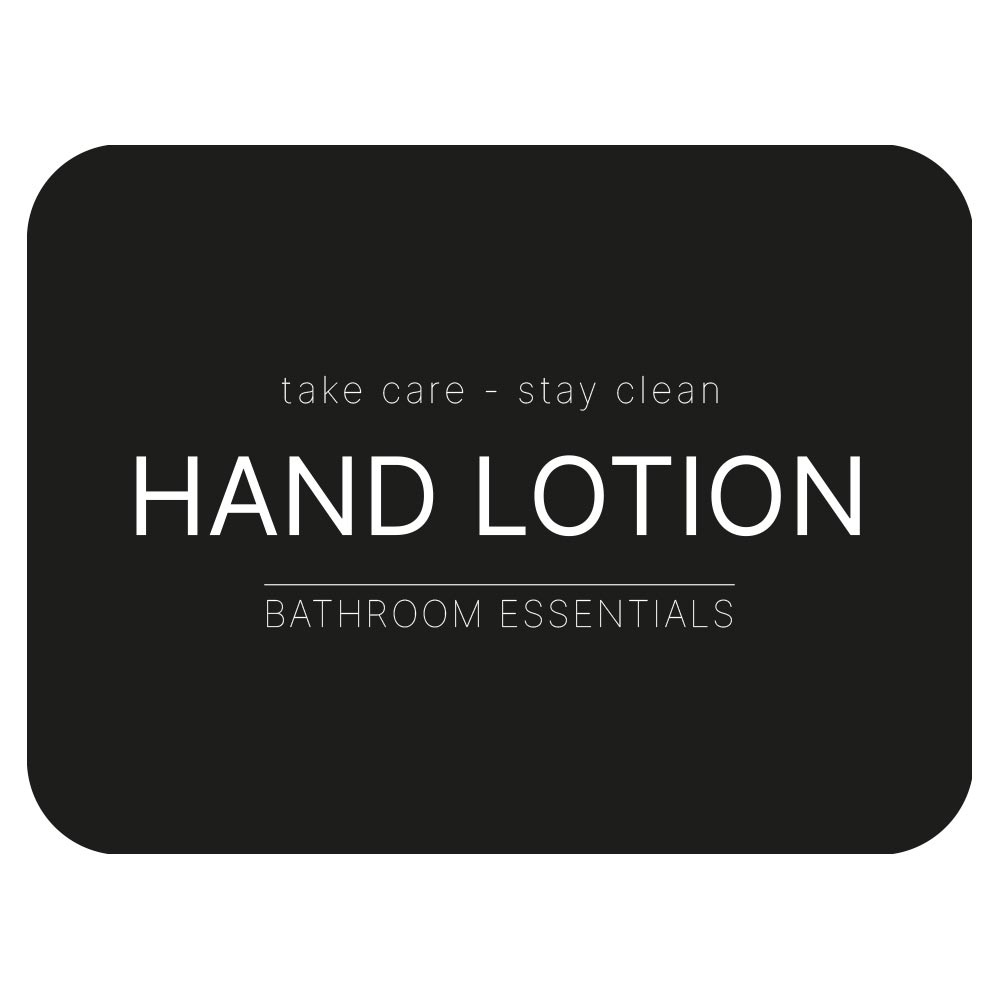Tarraetiketti - Hand Lotion - Matta Musta