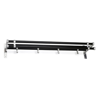 Hattuhylly Elegant Plus - 1000mm - Musta/Alumiini ryhmässä Säilytys / Näytä kaikki tallennustilat / Käytävän säilytystila @ Beslag Online (10176-BO)