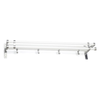 Hattuhylly Elegant Plus - 1000mm - Valkoinen/Alumiini ryhmässä Säilytys / Näytä kaikki tallennustilat / Käytävän säilytystila @ Beslag Online (10177-BO)