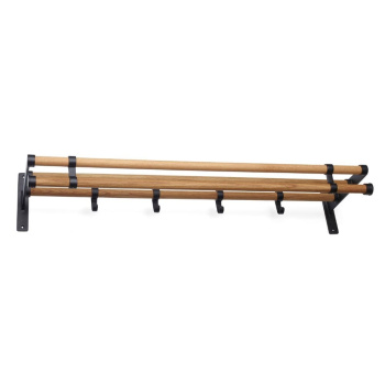 Hattuhylly Elegant Plus - 1000mm - Musta/Tammi