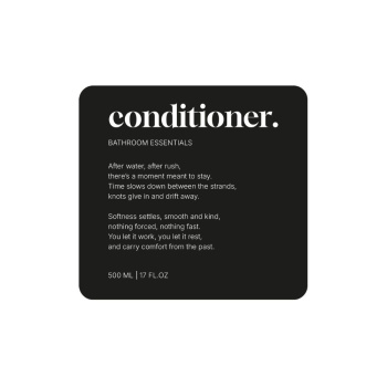 Tarraetiketti Premium - Conditioner - Mattamusta