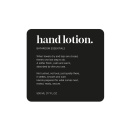 Tarraetiketti Premium - Hand Lotion - Matta Musta