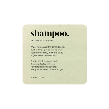 Tarraetiketti Premium - Shampoo - Beige