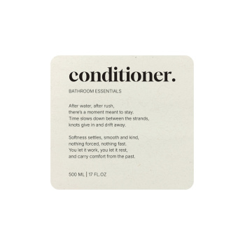 Adhesive Label Premium - Conditioner - Beige