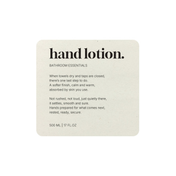 Tarraetiketti Premium - Hand Lotion - Beige