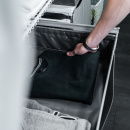 Tekstiilikori Korkea - Tummanharmaa