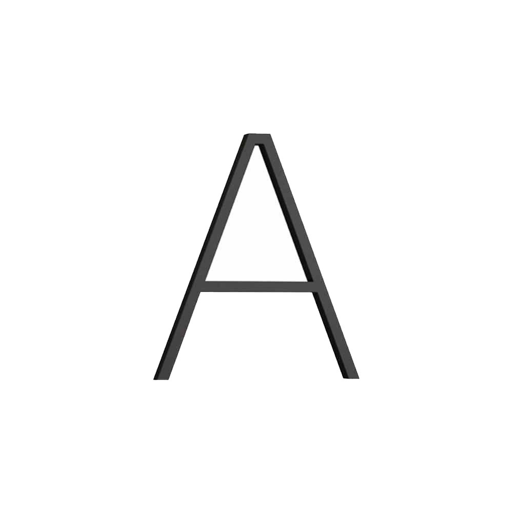 Talon kirjain Nykyaikainen - A - Musta