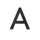 Talon kirjain Koti - Musta