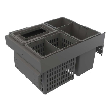 Jätteenlajittelu - Select Side 600 Eco - Tummanharmaa