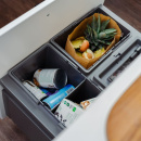 Kierrätyskuutio Cube Basic Eco - Tummanharmaa