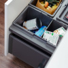 Kierrätyskuutio Cube Basic Eco - Tummanharmaa