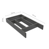 Aterinlaatikko Flex Basic - 500 (473mm) - Tummanharmaa