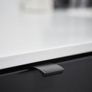 Profiilivedin Edge Straight - 40mm - Harjattu Musta