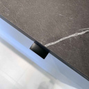 Profiilivedin Edge Straight - 40mm - Harjattu Musta